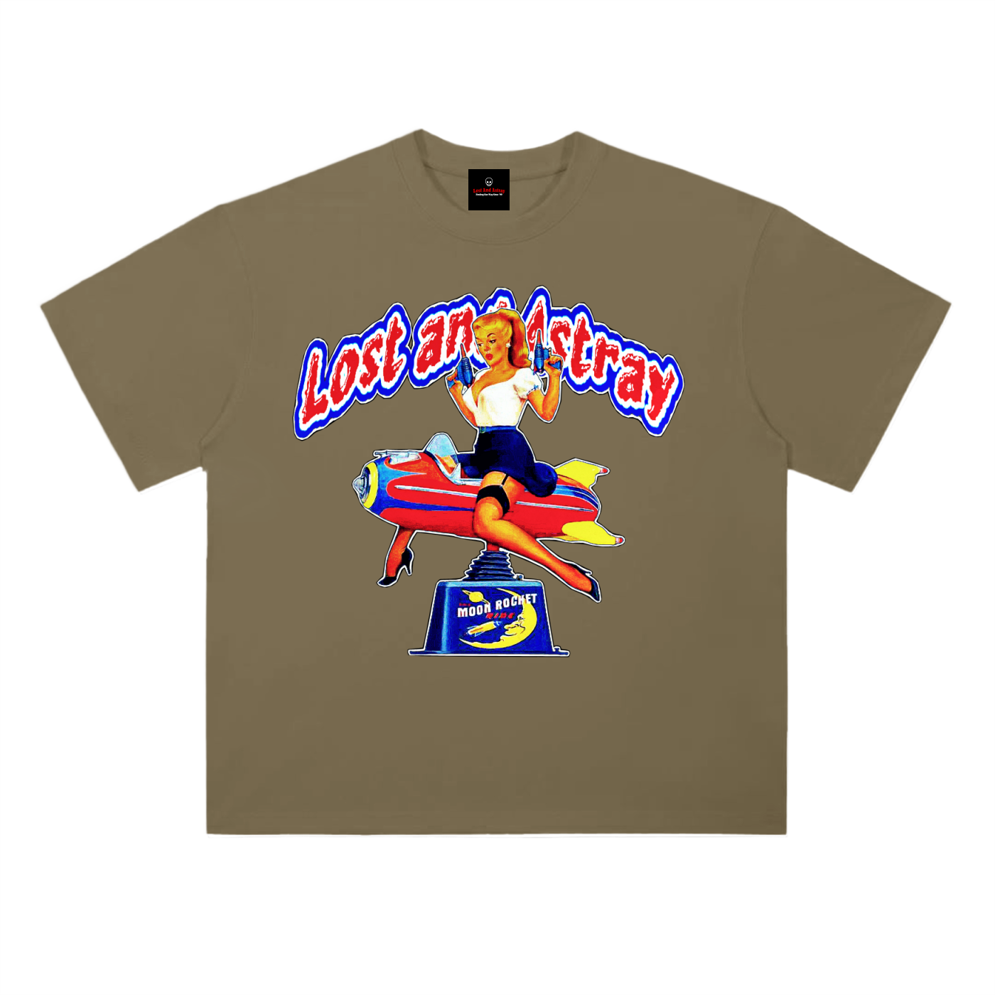 Lost and Astray: Moon Rocket (T-Shirt)