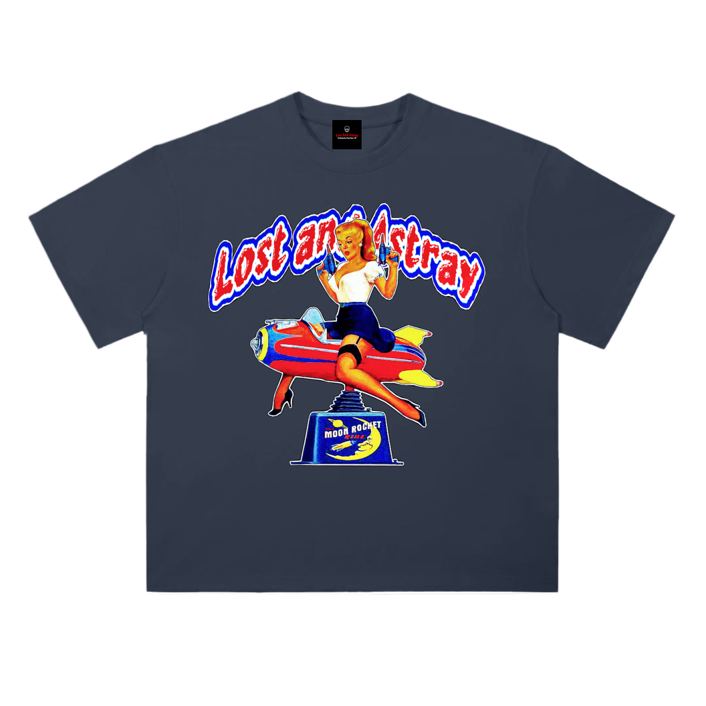 Lost and Astray: Moon Rocket (T-Shirt)