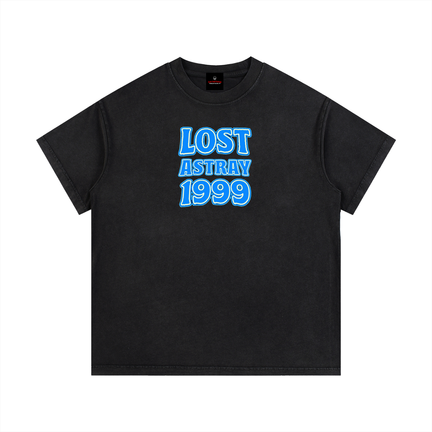 Lost and Astray: Blue Stack Logo (T-Shirt)