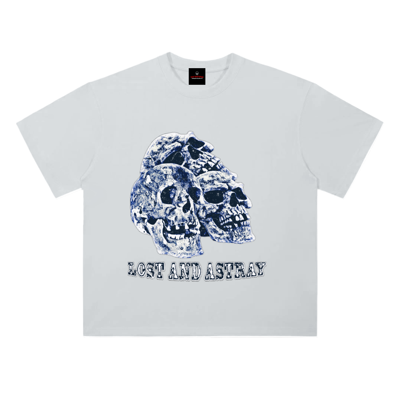Lost and Astray: 3 Skull Stack (T-Shirt)