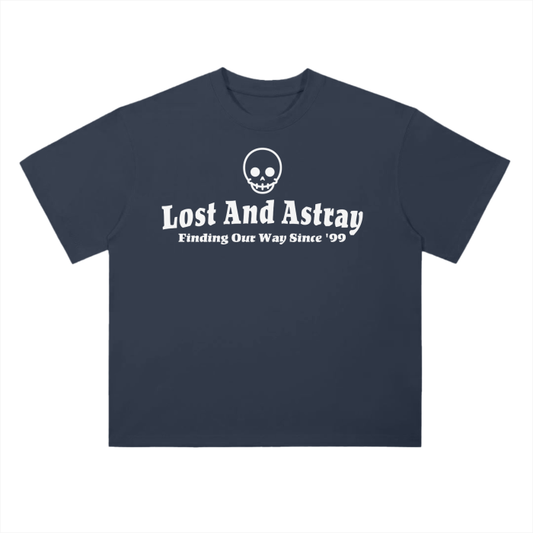 Lost and Astray: White Skull Logo (T-Shirt)