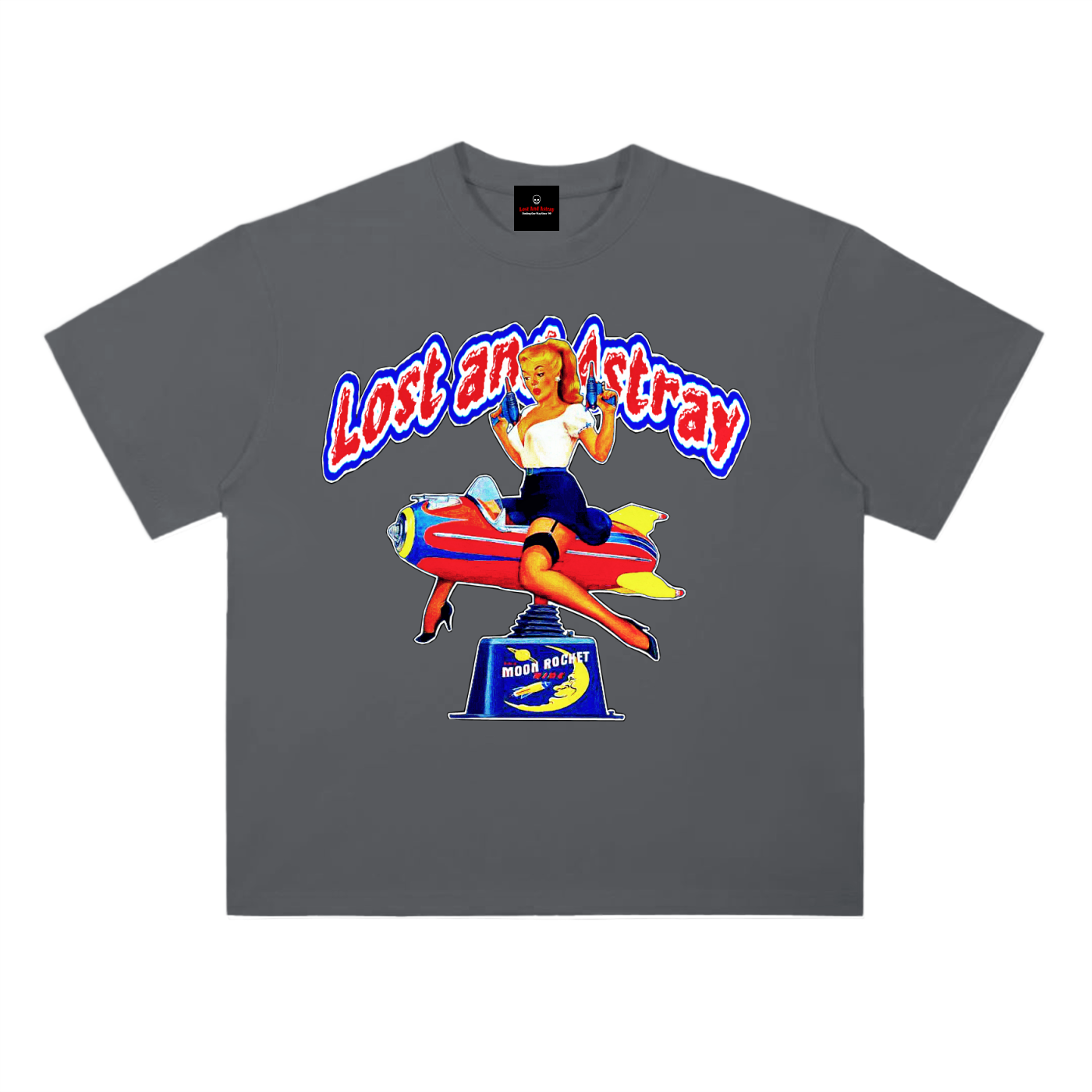 Lost and Astray: Moon Rocket (T-Shirt)